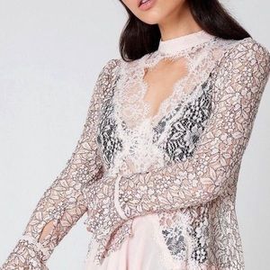 Free People Tell Tale lace tunic dress